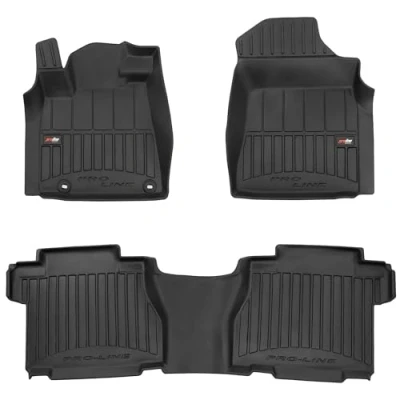 Afbeelding van M MOTOS Rubberen vloermatten voor Toyota Tundra 2010 2015, verbeter je reiscomfort met de zwarte 3D antislip mat auto, alle weersomstandigheden, bescherming tegen vuil