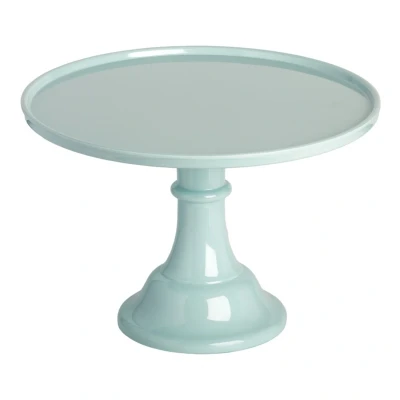 Afbeelding van Taartplateau Vintage Blauw Melamine Ø30x20cm