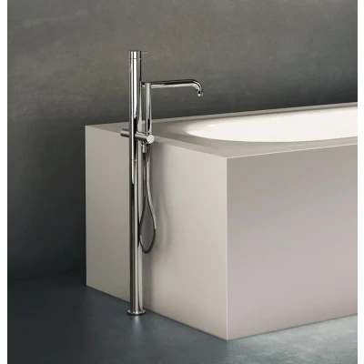 Afbeelding van Waterevolution Flow vrijstaande badkraan met handdouche chroom T13301