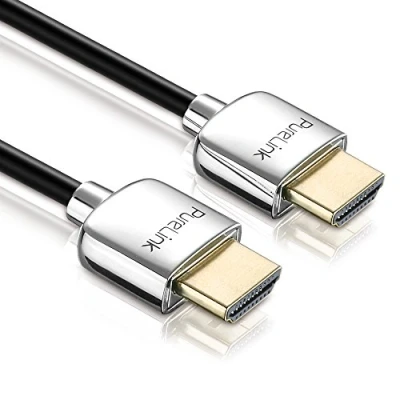 Afbeelding van Purelink ProSpeed Series PS1500 SuperThin HDMI kabel met ethernet male naar 50 cm drievoudig afgeschermd zwart 4K ondersteuning