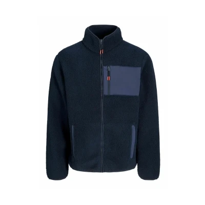 Afbeelding van Jack &amp; Jones Fleecejas, Heren, Maat: Large, Sky captain