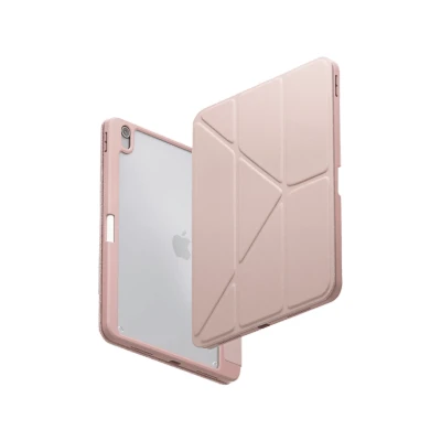 Afbeelding van Uniq Tablet Hoes Geschikt voor iPad Air 4 (2020) /iPad 11 inch (2024) M2 / 5 (2022) Moven Case Roze /Blush Pink