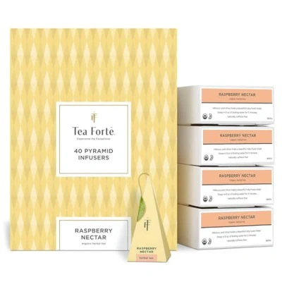 Afbeelding van Tea Forte, Set van 40 infusiepiramiden Biologische thee (Raspberry Nectar)