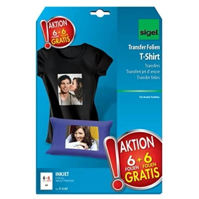 Afbeelding van Sigel T1157 T shirt transferfolie 250 g/m² 12 vellen