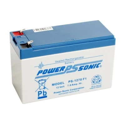 Afbeelding van Power Sonic PS1270 12 V 7 Ah AGM accu geschikt voor mobiliteitsscooters, rolstoelen, speelgoedauto&#039;s en e bikes