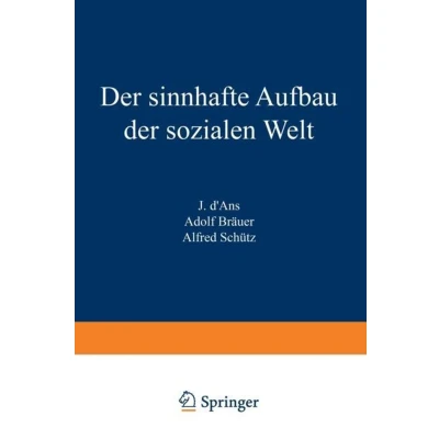 Afbeelding van der sinnhafte Aufbau sozialen Welt