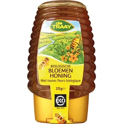 Afbeelding van De Traay Imkerij Vloeibare Bloemenhoning Bio 365g