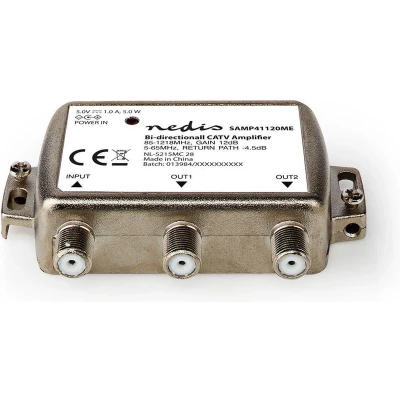 Afbeelding van Nedis CATV Versterker SAMP41120ME Zilver