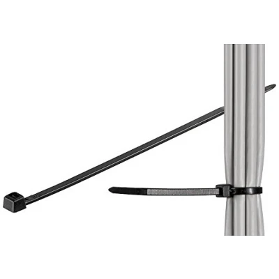 Afbeelding van Techly 142 x 3.5mm kabelbinder Nylon Zwart 100 stuk(s)