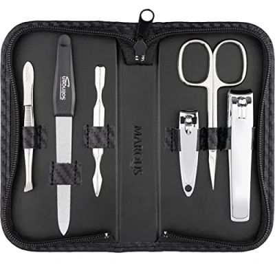 Afbeelding van Solingen Deutand Manicure Set 6 volledige nagelset carbon