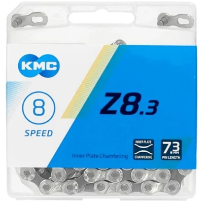 Image de KMC chaine Z8.31/2 3/32 pouce 114 maillons 6/7/8S argent