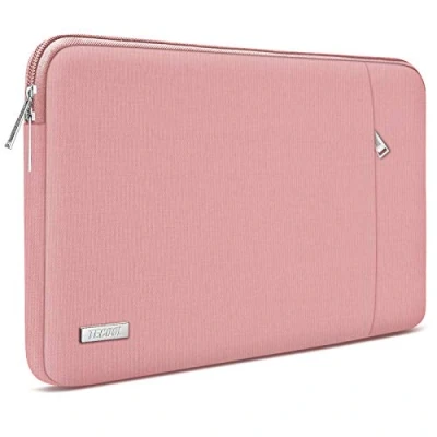Afbeelding van TECOOL 14 inch laptophoes, schokbestendig, waterdicht voor Lenovo Thinkpad Ideapad HP Stream ASUS Dell Acer Chromebook, 15 surface laptop 4/3, roze