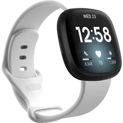 Afbeelding van iMoshion bandje Geschikt voor Fitbit Versa 4 / 3 Sense 2 Siliconen Wit
