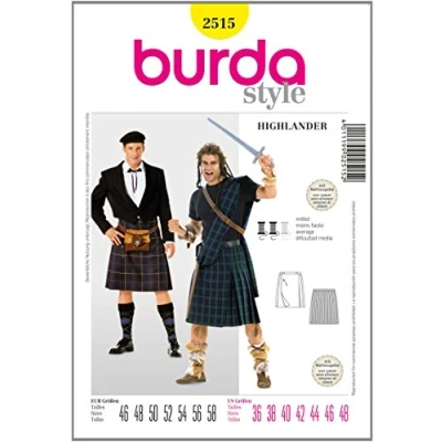 Afbeelding van Burda Naaipatroon 2515 Highlander kilt