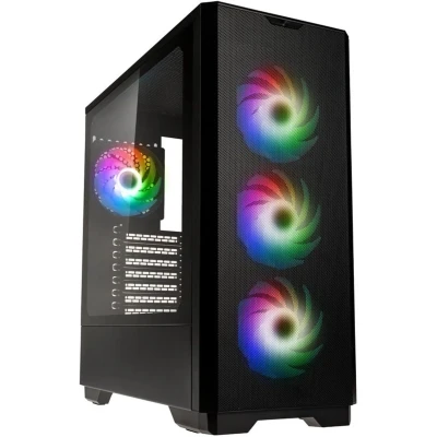 Afbeelding van Kolink Unity Solar ARGB Mesh Midi tower PC behuizing Zwart