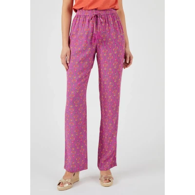 Afbeelding van Damart Pantalon pure viscose Lenzing(TM) EcoVero(TM) Vrouwen Violet 42