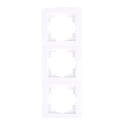Afbeelding van Benson Wandcontactdoos Afdekraam 3 voudig Wit