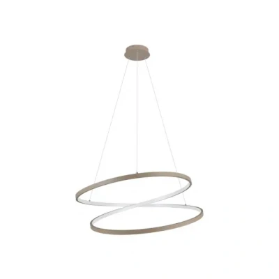 Afbeelding van EGLO Ruotale Hanglamp LED Ø 70 cm Zandkleur/Beige/Wit