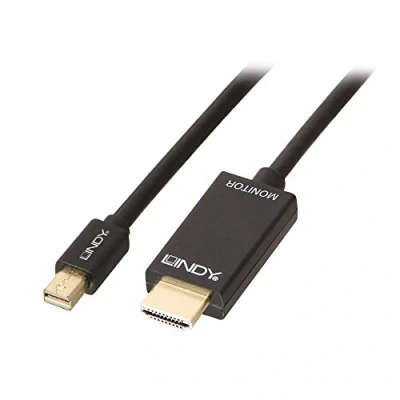 Afbeelding van LINDY 36928 DisplayPort kabel Mini / HDMI Adapterkabel stekker, A stekker 3.00 m Zwart