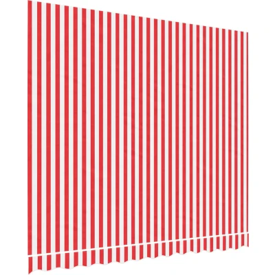 Afbeelding van Vervangingsdoek voor luifel gestreept 3x2,5 m rood en wit