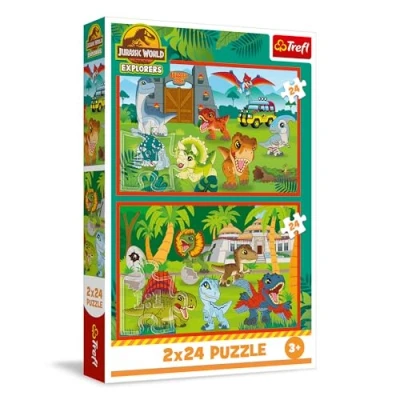 Afbeelding van Trefl Puzzle 2 x 24 Jurassic World (24 onderdelen)