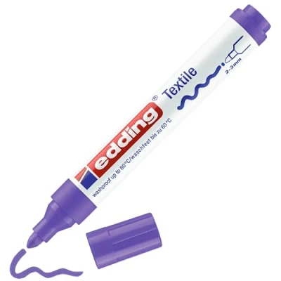 Afbeelding van Viltstift edding 4500 textiel rond 2 3mm neon violet