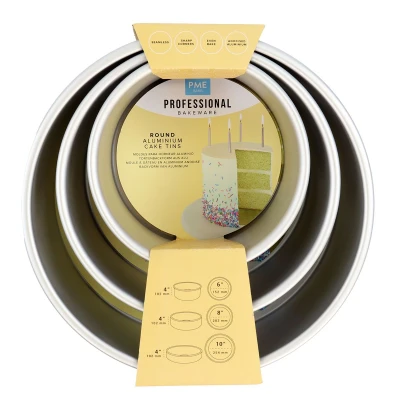Afbeelding van Taartpan PME Rond 10cm(h) Set/3