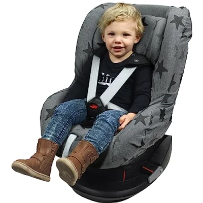 Afbeelding van Dooky Seat Cover Groep 1 Autostoel hoes Grey Star