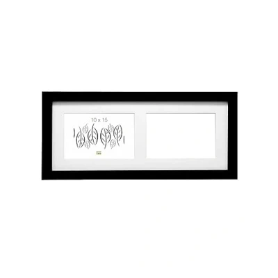 Afbeelding van Deknudt Frames fotolijst S66KC2 zwart 2 foto&#039;s 10x15 cm