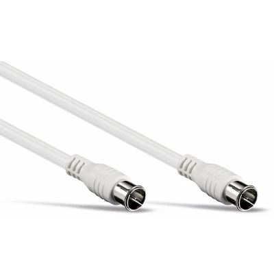 Afbeelding van F quick (m) coaxkabel / recht wit 10 meter