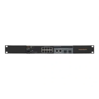 Image de Rackmount.IT Kit de montage pour rack noir, RAL 9005 1U 19&quot; HPE OfficeConnect 1920S 8G; Aruba 2530 8G