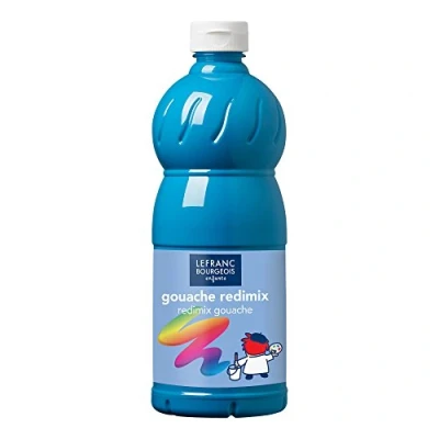 Afbeelding van L&amp;B Plakkaatverf Redimix Turquoise Blue 1L