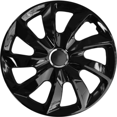 Afbeelding van STIG wieldoppen 15 &quot; gelakt Set van 4 stuks Eenvoudige installatie Zwart