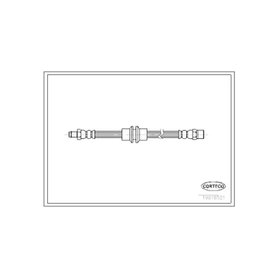 Afbeelding van CORTECO 19018521 Remslang Vooras 485