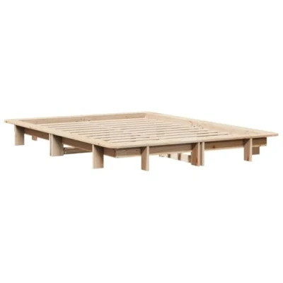 Afbeelding van Bedframe zonder matras massief grenenhout 140x200 cm