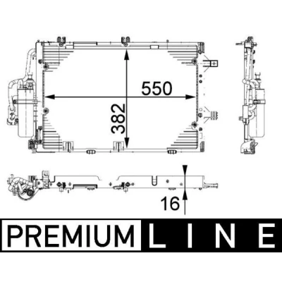 Afbeelding van Mahle Original Airco condensor AC 335 000P