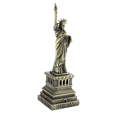 Afbeelding van Broco Vrijheidsbeeld metalen constructie model kantoor decoratie gift beroemd gebouw