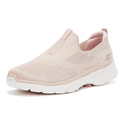 Afbeelding van Skechers Go Walk 6 Glimmering, damessneakers, Lt Pink Textile Trim