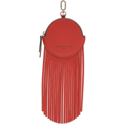 Afbeelding van LIEBESKIND BERLIN Leren Utensil zak Francis Pendant Round Passion Rood