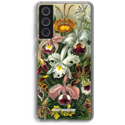 Afbeelding van Case Company® hoesje geschikt voor Samsung Galaxy S21 FE Haeckel Orchidae Soft Cover Telefoonhoesje Bescherming aan alle Kanten en Schermrand