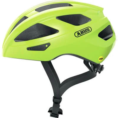 Afbeelding van Abus Fietshelm Macator MIPS Signal Yellow Inclusief Afneembaar Vizier