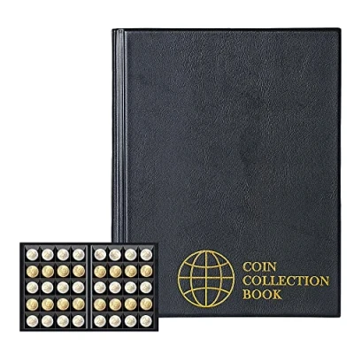 Afbeelding van Uncle Paul Coin Holder Collection CS02 muntenalbum voor verzamelaars (klassiek zwart, zakformaat 45 x mm)