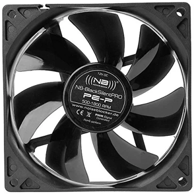 Afbeelding van NoiseBlocker BlackSilent Pro PE P PC ventilator Zwart (b x h d) 92 25 mm