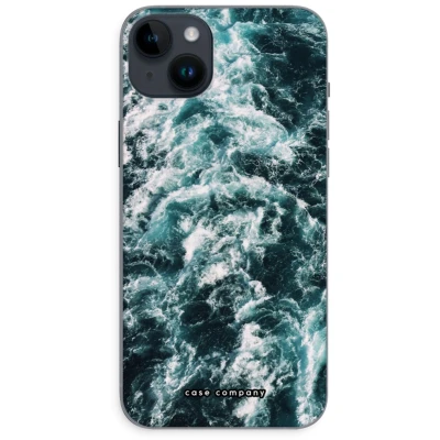 Afbeelding van Case Company® hoesje geschikt voor iPhone 14 Plus Zee golf Soft Cover Telefoonhoesje Bescherming aan alle Kanten en Schermrand