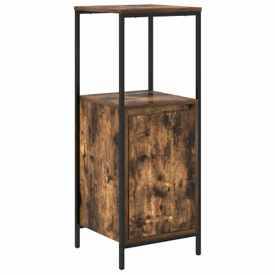 Afbeelding van Badkamerkast met planken 36x35x95 cm gerookt eiken