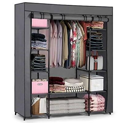 Afbeelding van Grote Massido textielgarderobe grafiet