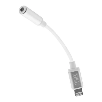 Image de T&#039;nB Adaptateur Lightning vers prise de casque mâle pour jack mini femelle 10 cm blanc