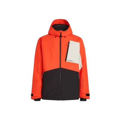 Afbeelding van O&#039;Neill Hammer block Snowboardjas, Heren, Maat: Medium, Flame colour