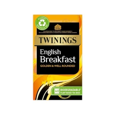 Image de Twinings English Breakfast 50 x 125 g (version anglaise originale) Thé noir