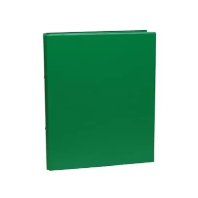 Afbeelding van ringmap voor ft A4, 2 ringen van 25 mm, uit PVC, groen